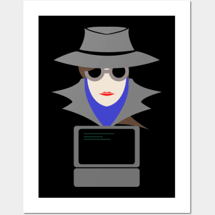 Lady Grey (Cauc W/Computer): A Cybersecurity Design Posters and Art